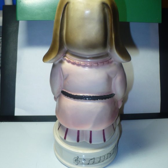 Vintage Hound Dog Ceramic Liquor Music Box Bottle Decanter KIMCO JAPAN - Picture 3 of 4